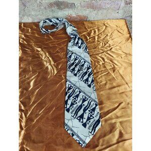 TIFFANY COLLECTION Tie VTG. Men's 100% Polyester Geometric Tribal African C1